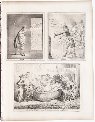 gillray originals Hope



Despair



The Nursery; with Britannia Reposing in Peace